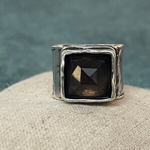Retired Silpada Smoky Quartz 925 Ring